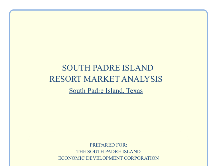 South padre island resort market analysis