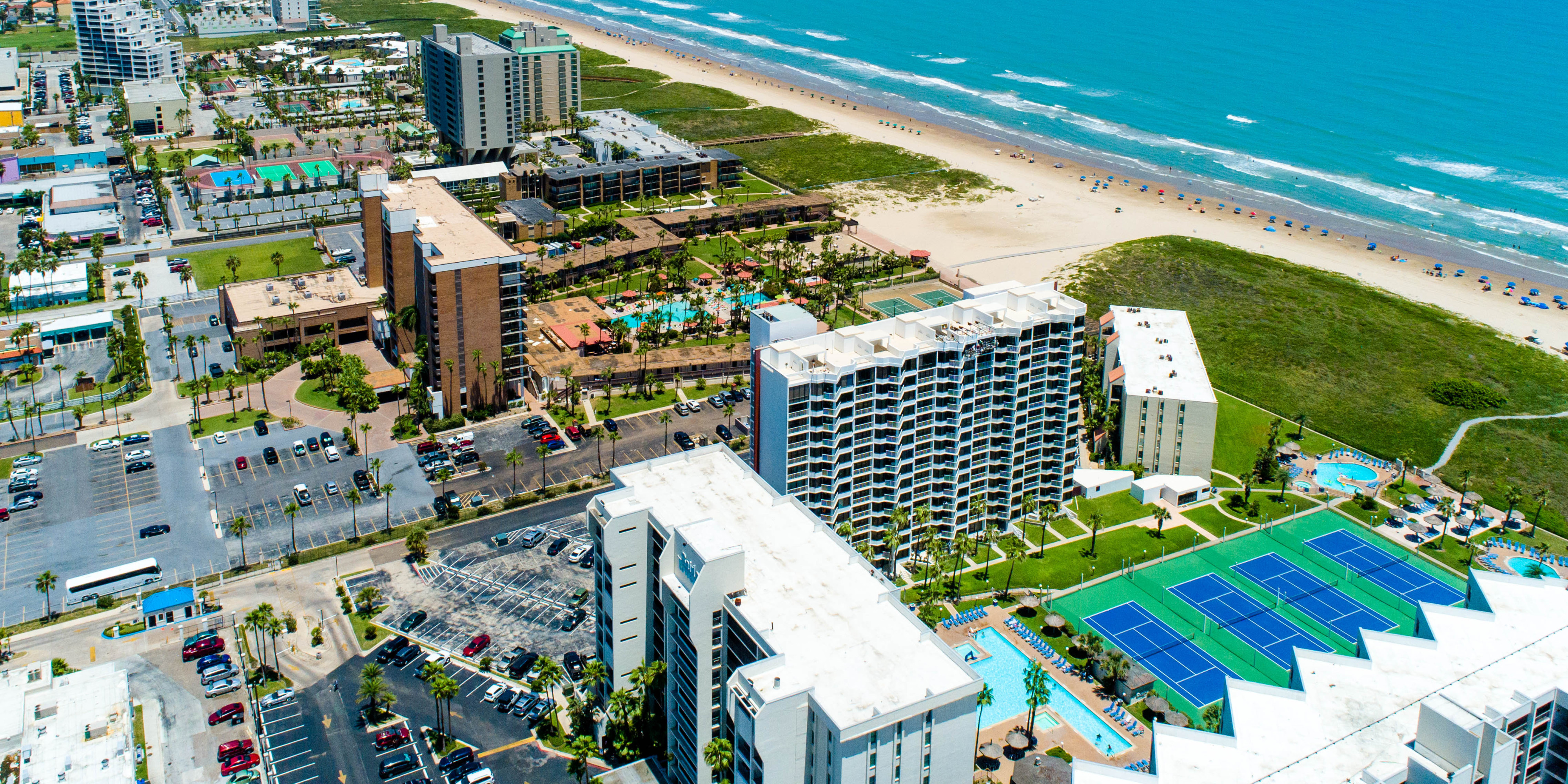 skyline of south padre island